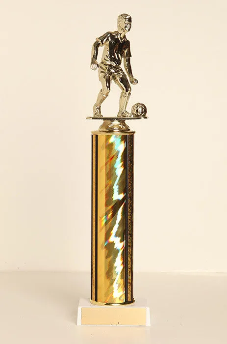 Male Soccer Tube Trophy