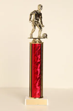 Male Soccer Tube Trophy