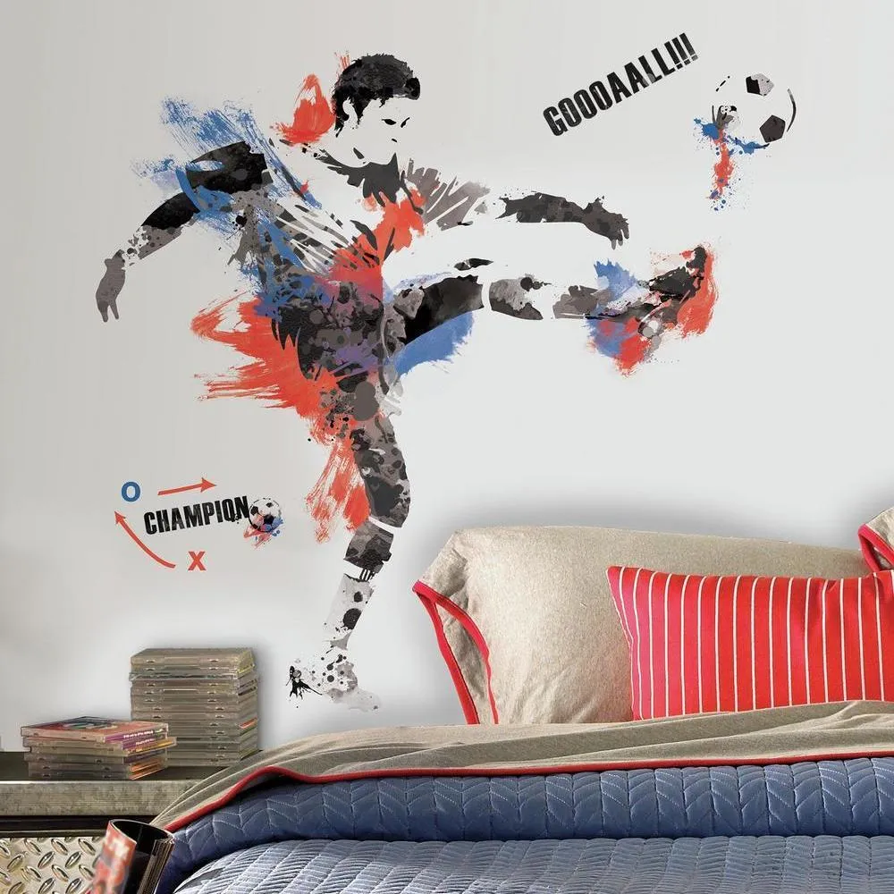 Men's Soccer Champion Giant Wall Decals