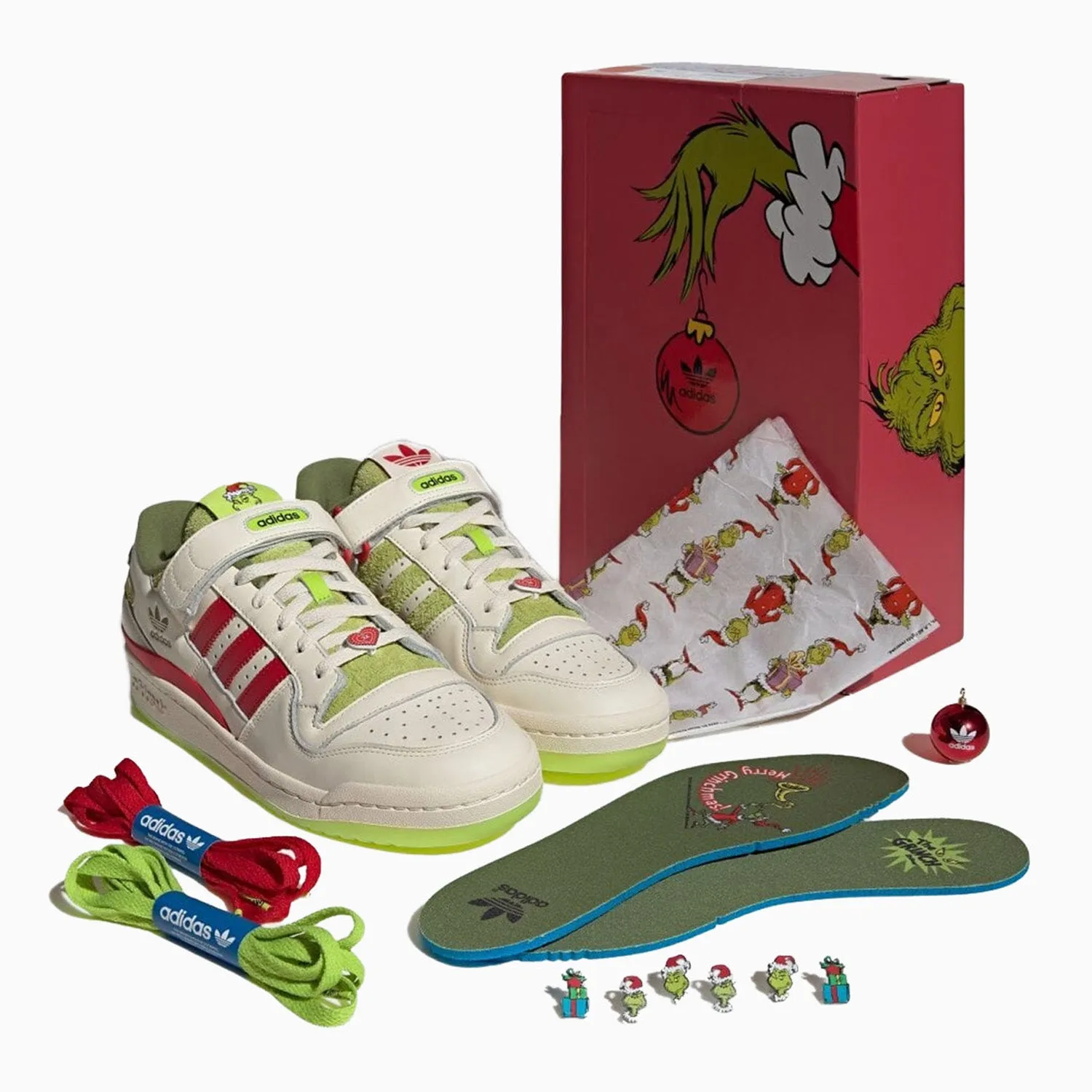 Men's The Grinch X adidas Forum Low "Green"