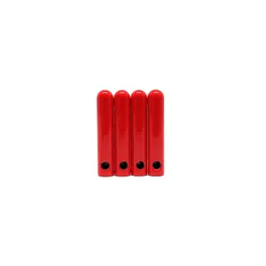 Metal Aglets Removable Tips - Red