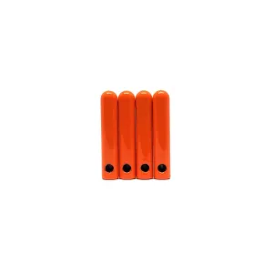 Metal Aglets Removable Tips - Vibrant Orange