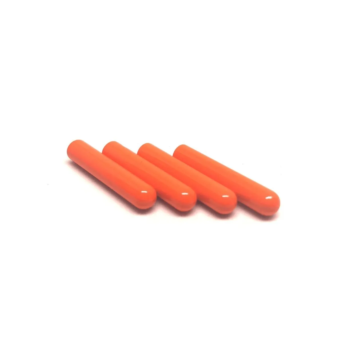 Metal Aglets Removable Tips - Vibrant Orange