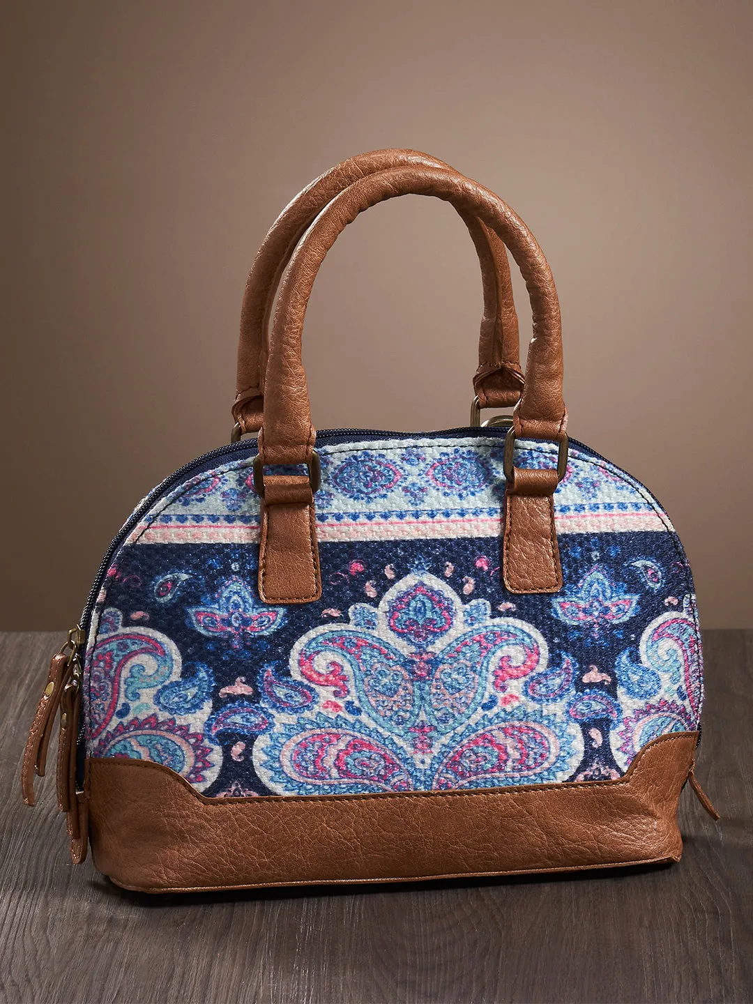 Mona B Kilim Inspired Canvas Handbag for Women | Stylish Vintage Shoulder Bags for Women: Multi