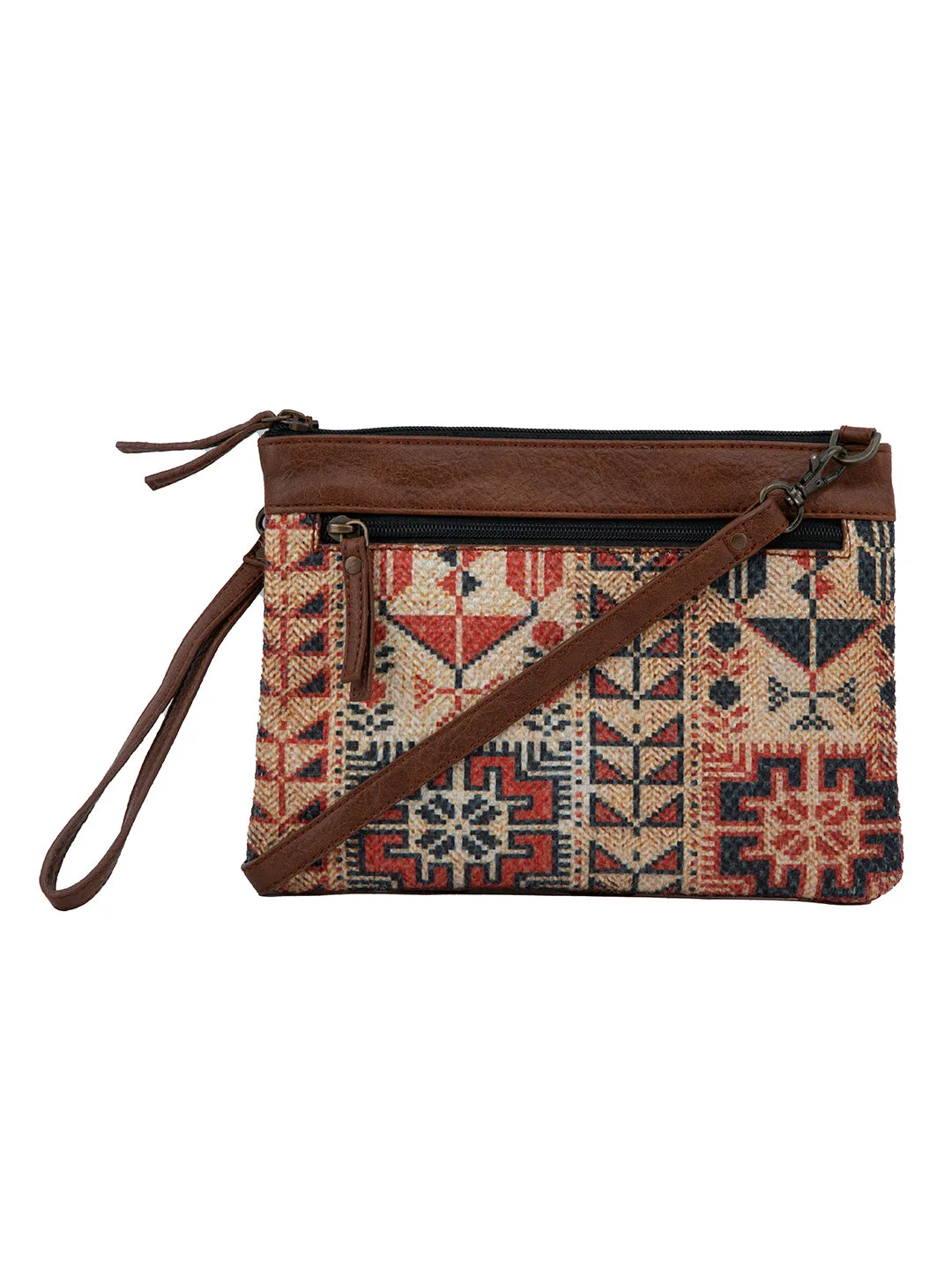 Mona B - Small Canvas Messenger Crossbody Bag | Wristlet Bag with Stylish Design for Women: Lola