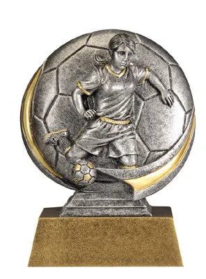 Motion Xtreme Icon Female Soccer 5 inch Resin Sculpture