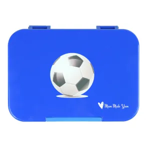 Mum Made Yum Medium Bento Lunch Box - Dark Blue Soccer