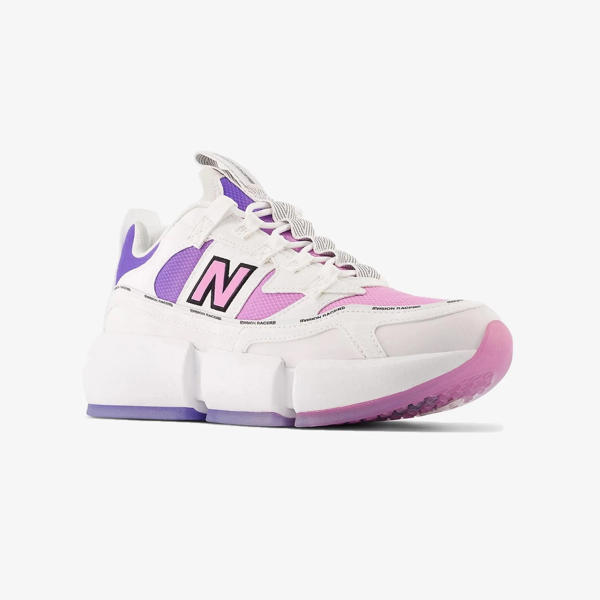 New Balance | VISION RACER  { WHITE/VIOLET