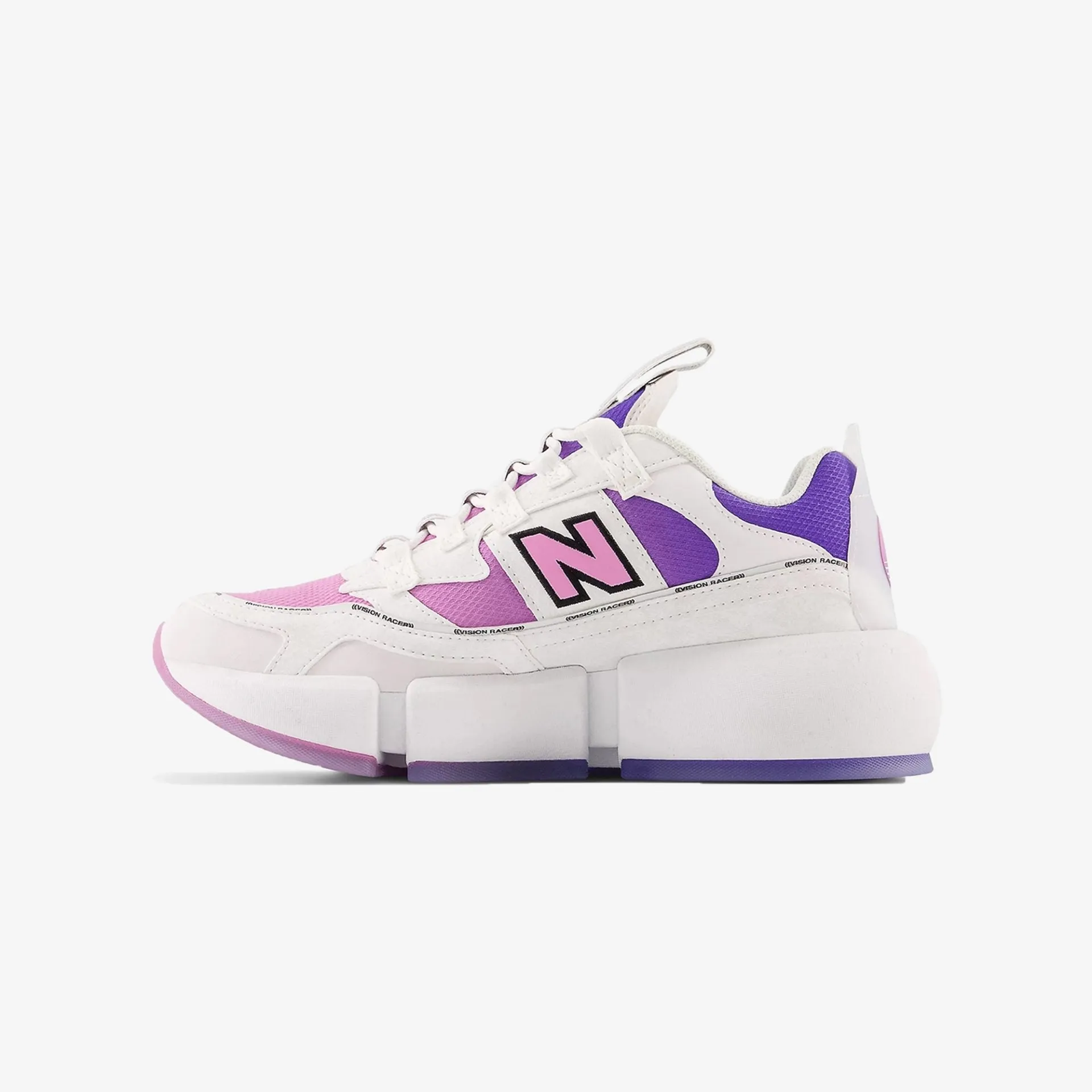 New Balance | VISION RACER  { WHITE/VIOLET