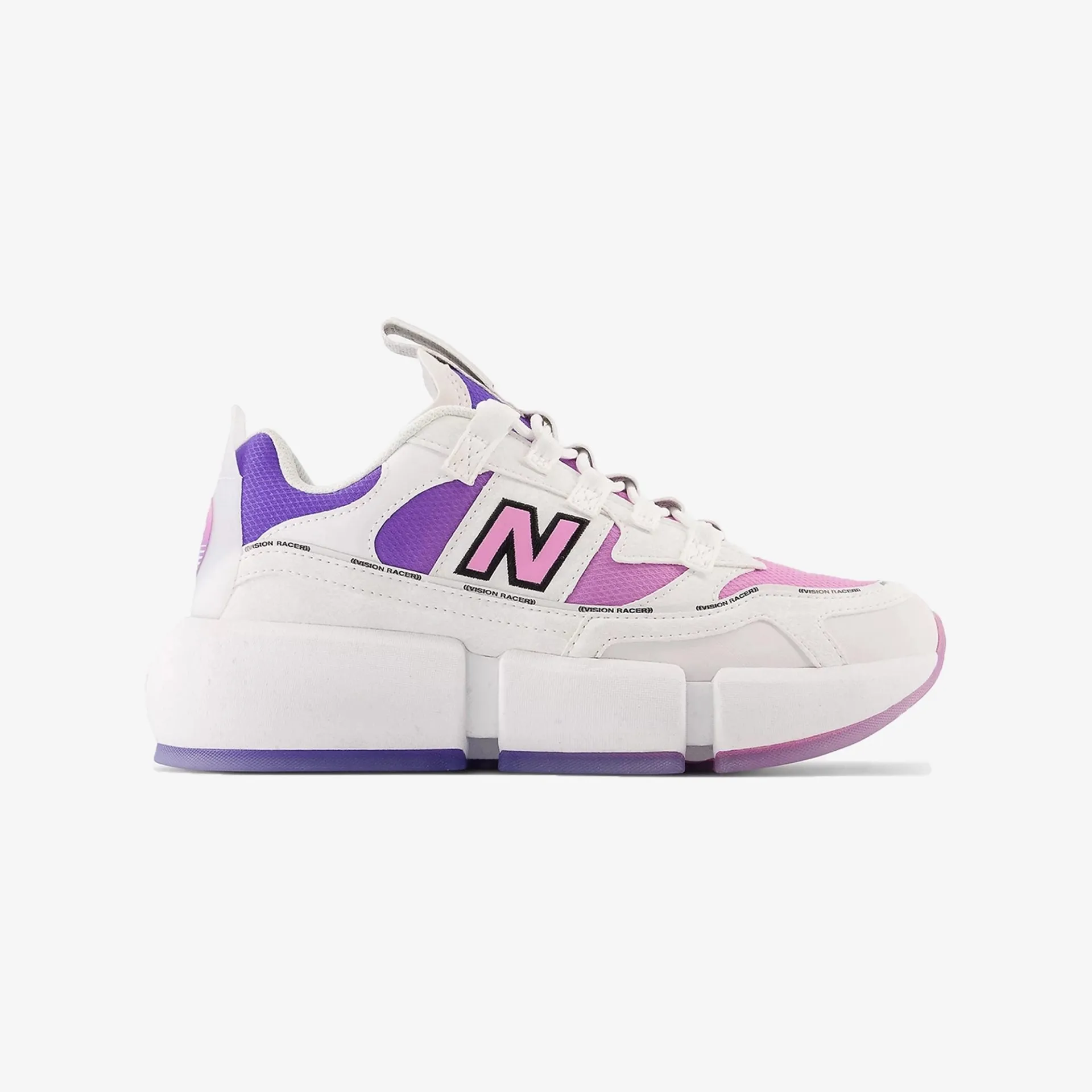 New Balance | VISION RACER  { WHITE/VIOLET