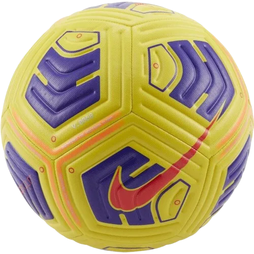 NIKE ACADEMY TEAM FOOTBALL SIZE 5 - YELLOW/PURPLE