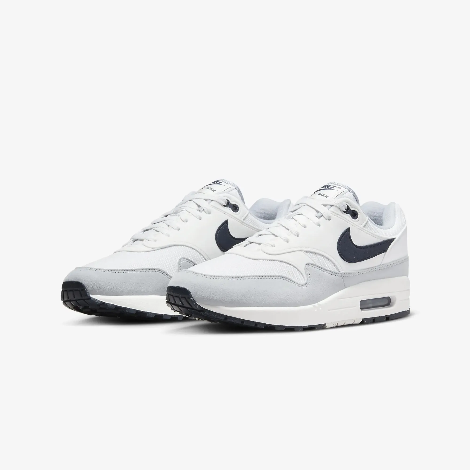 Nike | AIR MAX 1  { PLATINUM TINT/DARK OBSIDIAN-WOLF GREY