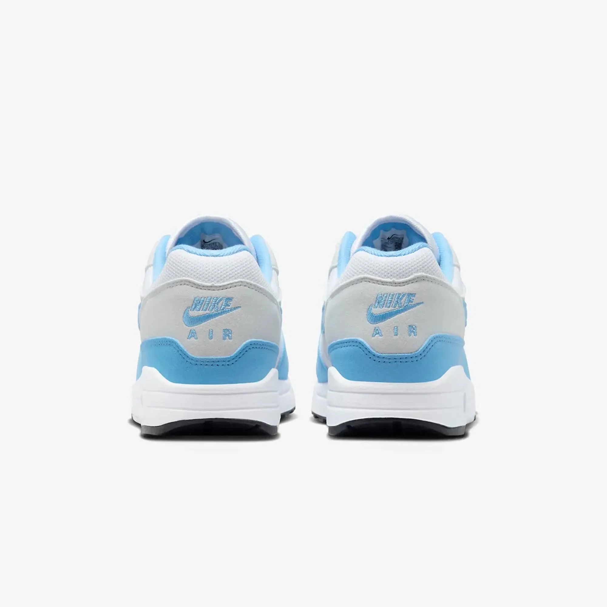 Nike | AIR MAX 1  { WHITE/UNIVERSITY BLUE-PHOTON DUST-BLACK