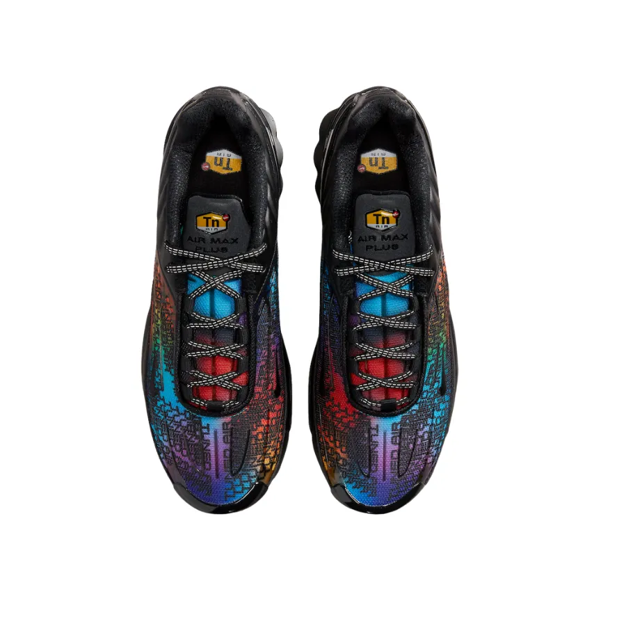 Nike Air Max Plus 3 Premium Rainbow Gradient Black Fuchsia Dream Racer Blue