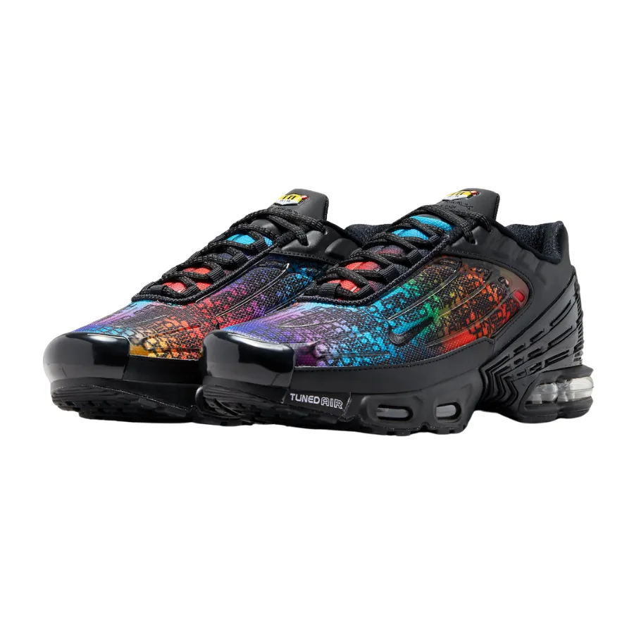 Nike Air Max Plus 3 Premium Rainbow Gradient Black Fuchsia Dream Racer Blue