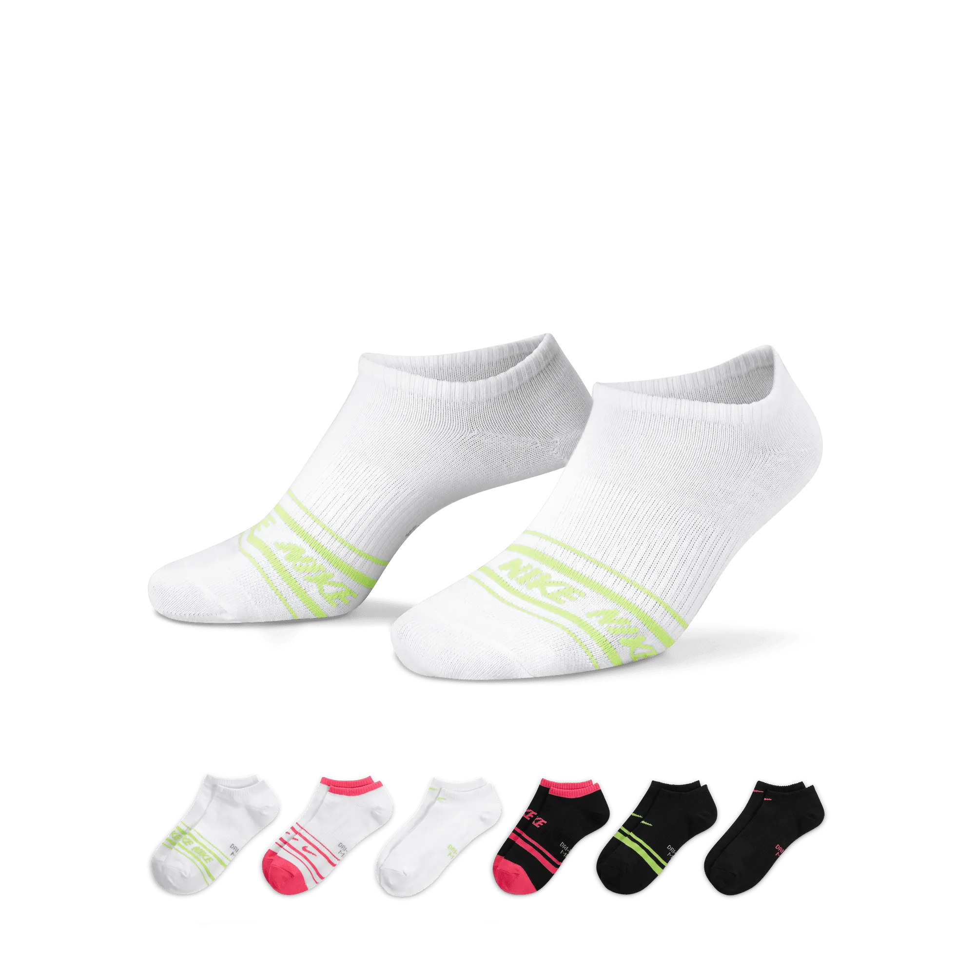 Nike Everyday Lightweight Women's Training No-Show Socks (6 Pairs) DA4222-904