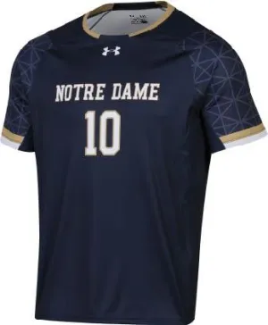 Notre Dame Fighting Irish Under Armour Midnight Navy HeatGear #10 Soccer Jersey