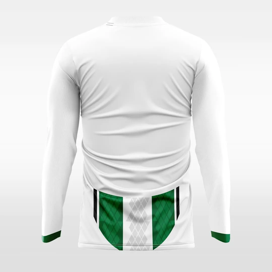 Obliging- Customized Men's Sublimated Long Sleeve Soccer Jersey