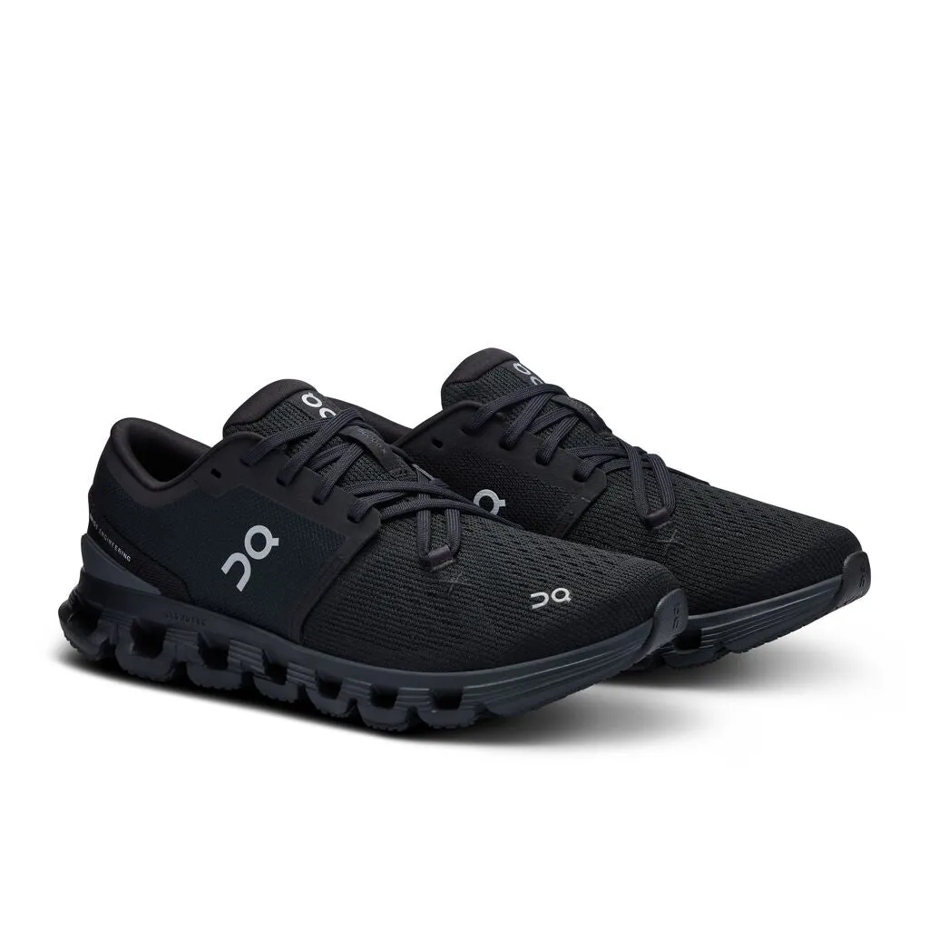 On Running Cloud X 4 (Womens) - Black/Eclipse