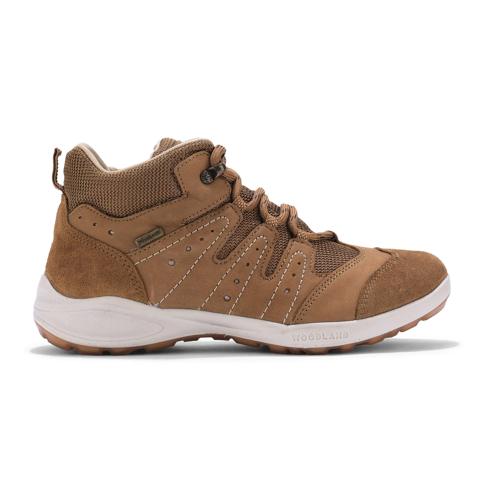 Original Woodland Women's Leather Soft Sneakers (#2639117_Camel)