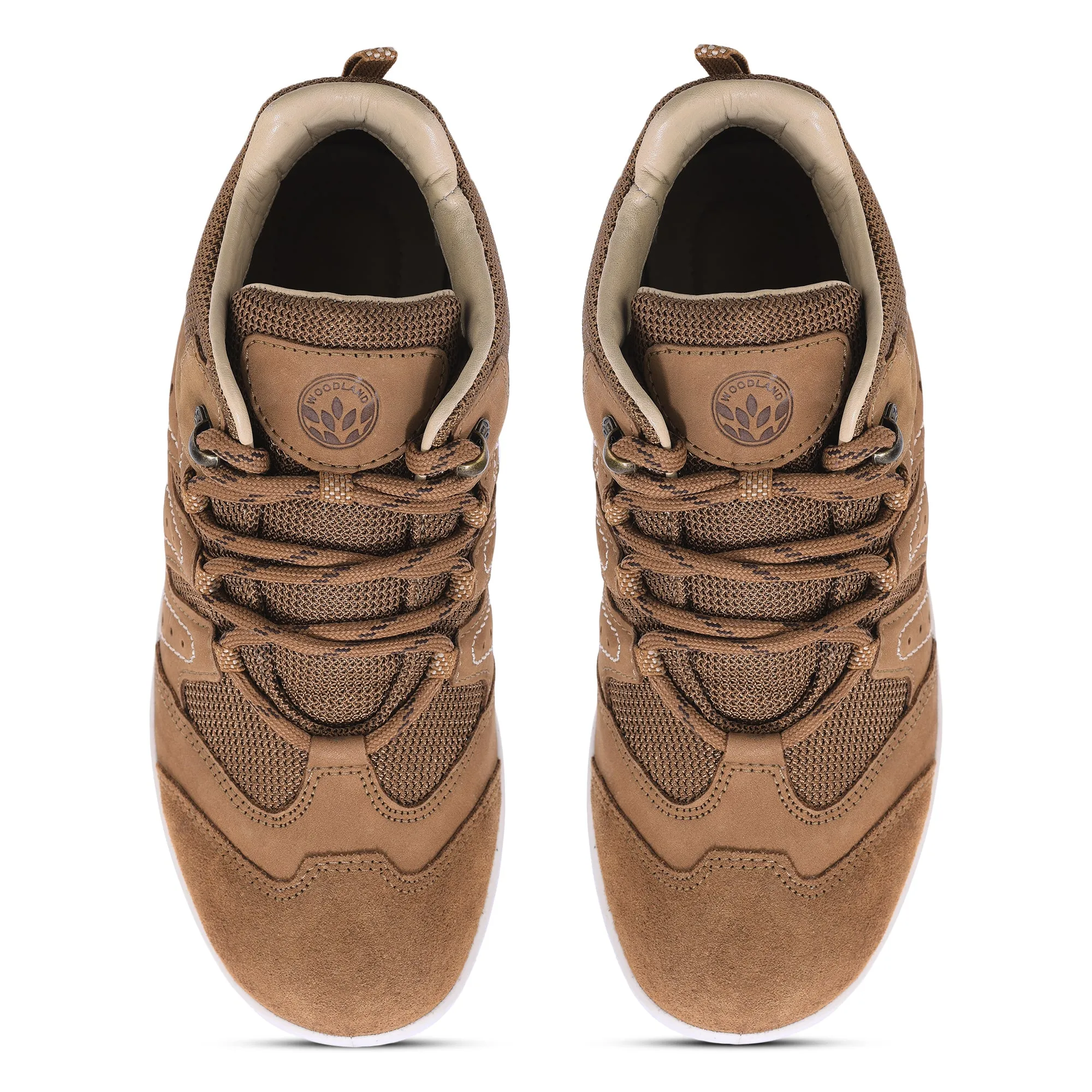 Original Woodland Women's Leather Soft Sneakers (#2639117_Camel)