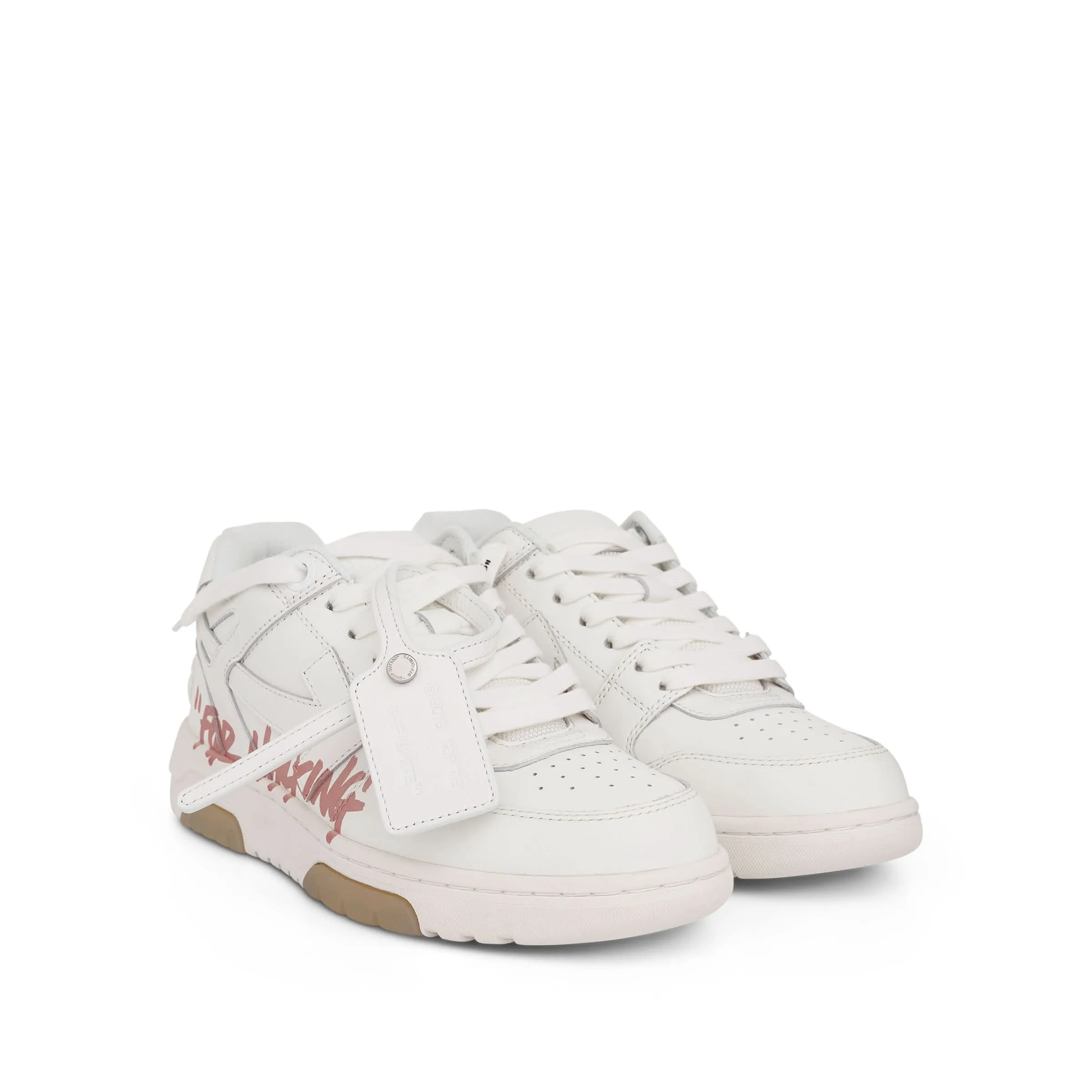 Out Of Office "For Walking" Sneaker in White/Pink