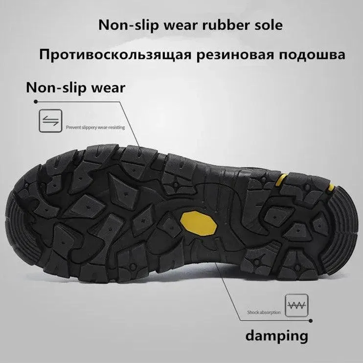 Outdoor Black Men's Casual Shoes Comfortable Breathable Flats XS5132#