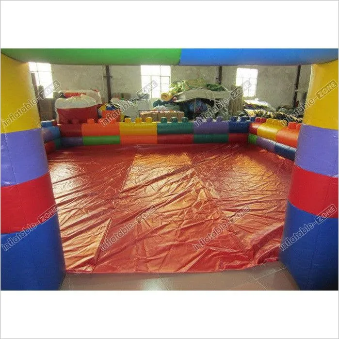 Outdoor Kids Inflatable Sports Games / Field Waterproof Maze Themed Colorful 6 X 6M