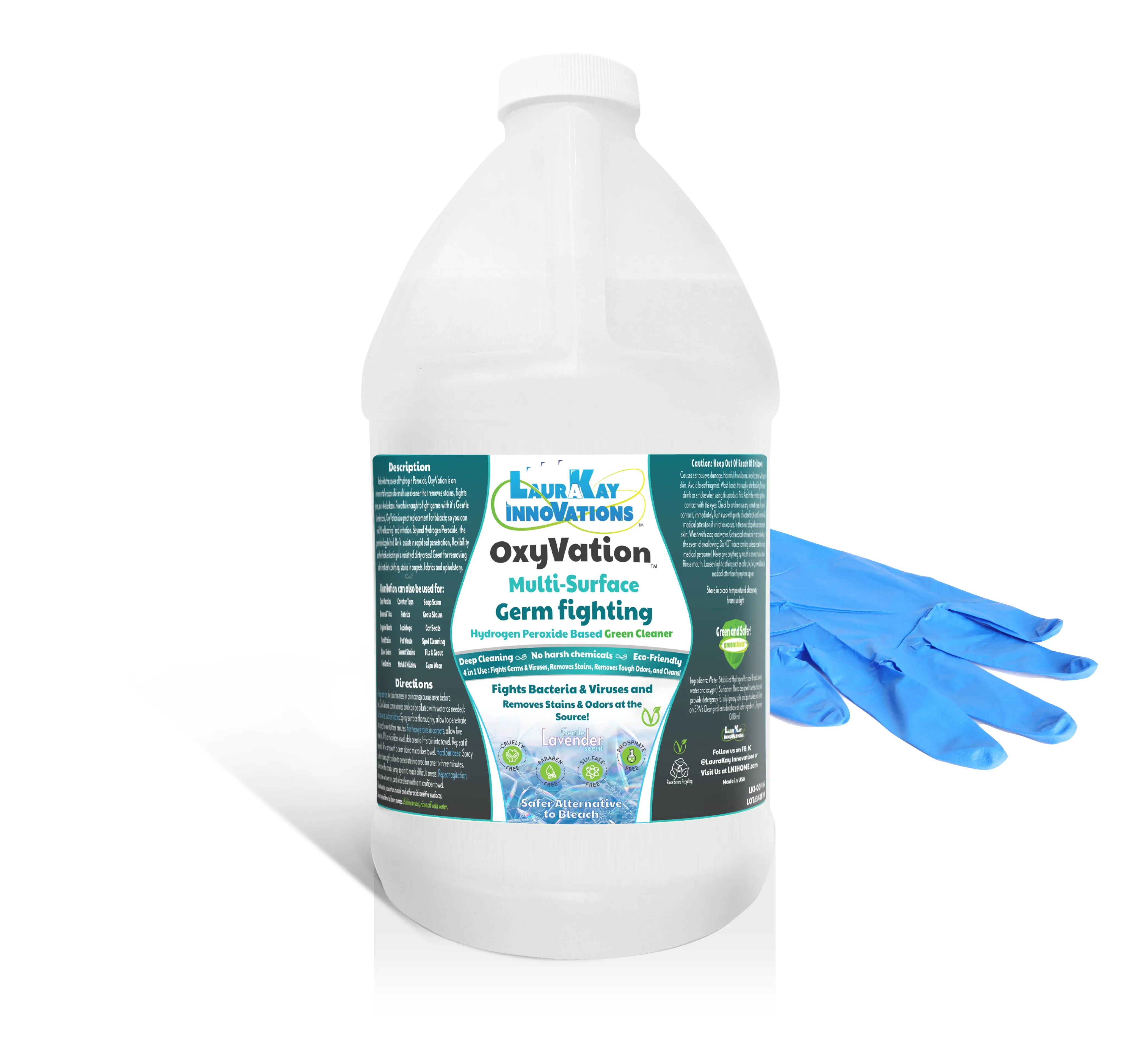 OxyVation™ Half Gallon Refill: Multi-Surface Cleaner for Stain-Free, Odor-Free, Germ-Free Living