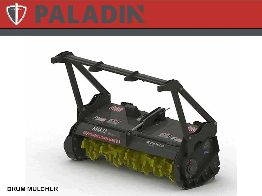 PALADIN / BRADCO drum style mulcher for skid steer