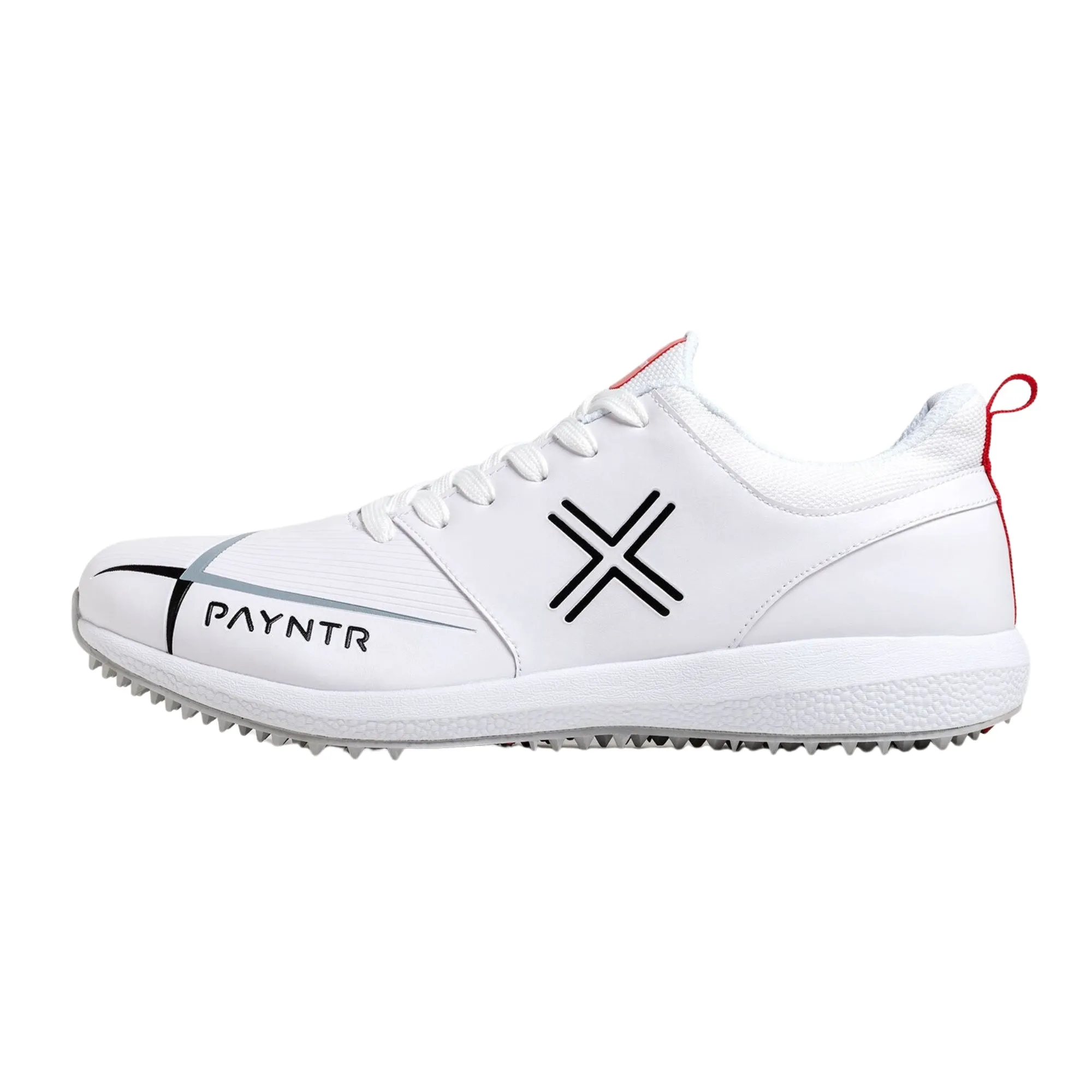 Payntr Cricket Shoes V-Pimple All Rounder Cricket Shoes - White