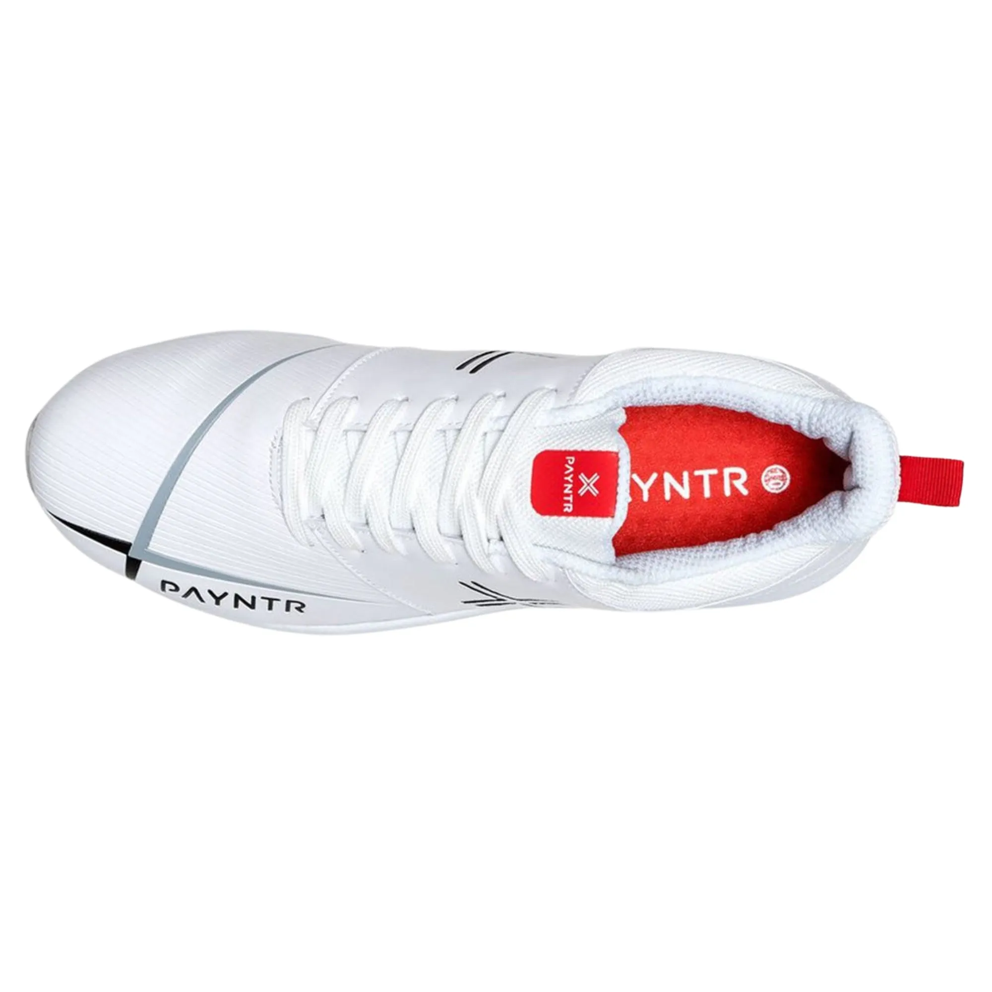 Payntr Cricket Shoes V-Pimple All Rounder Cricket Shoes - White