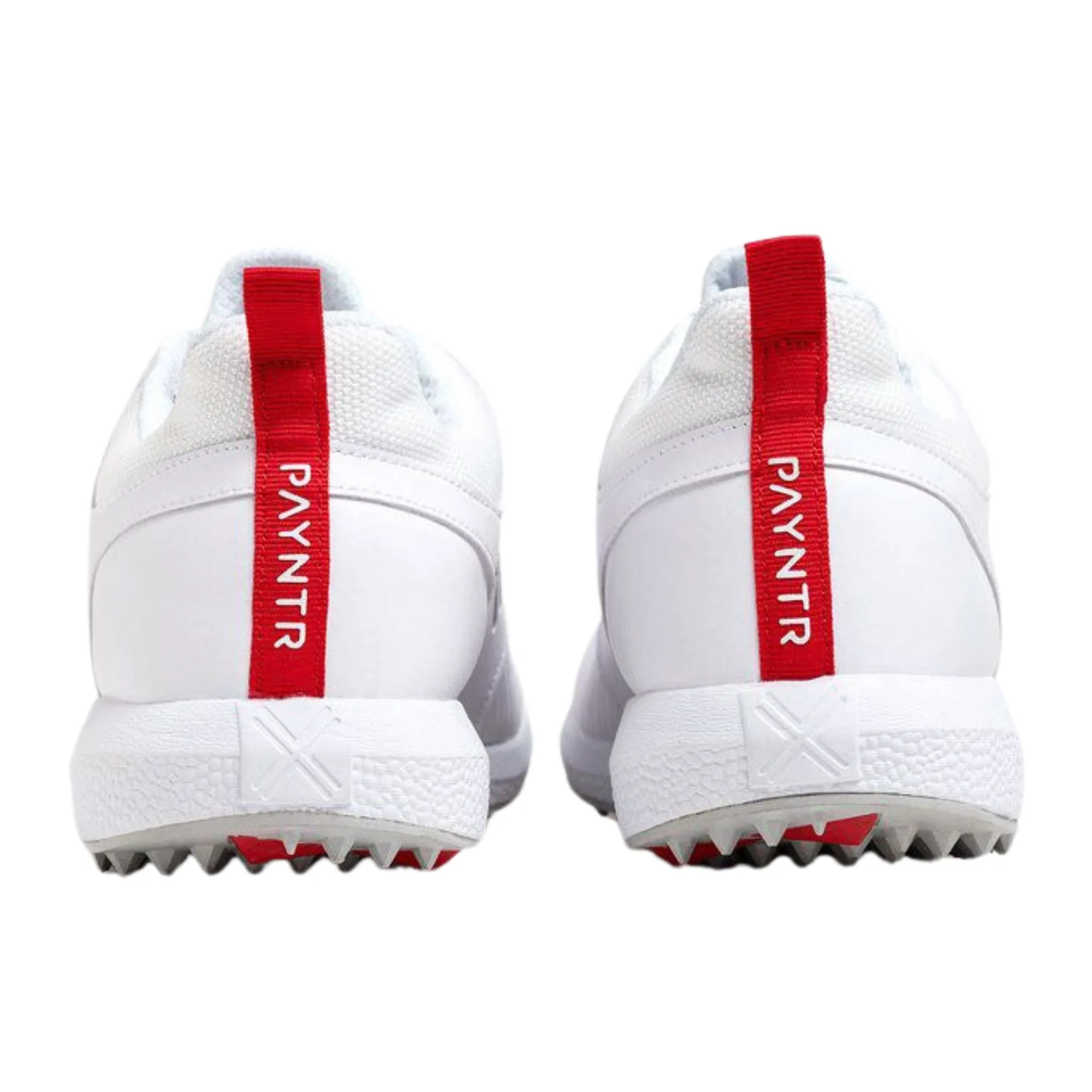 Payntr Cricket Shoes V-Pimple All Rounder Cricket Shoes - White