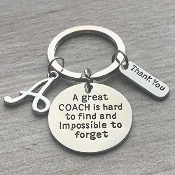 Personalized Coach Keychain - Great Coach is Hard to Find Coach Keychain