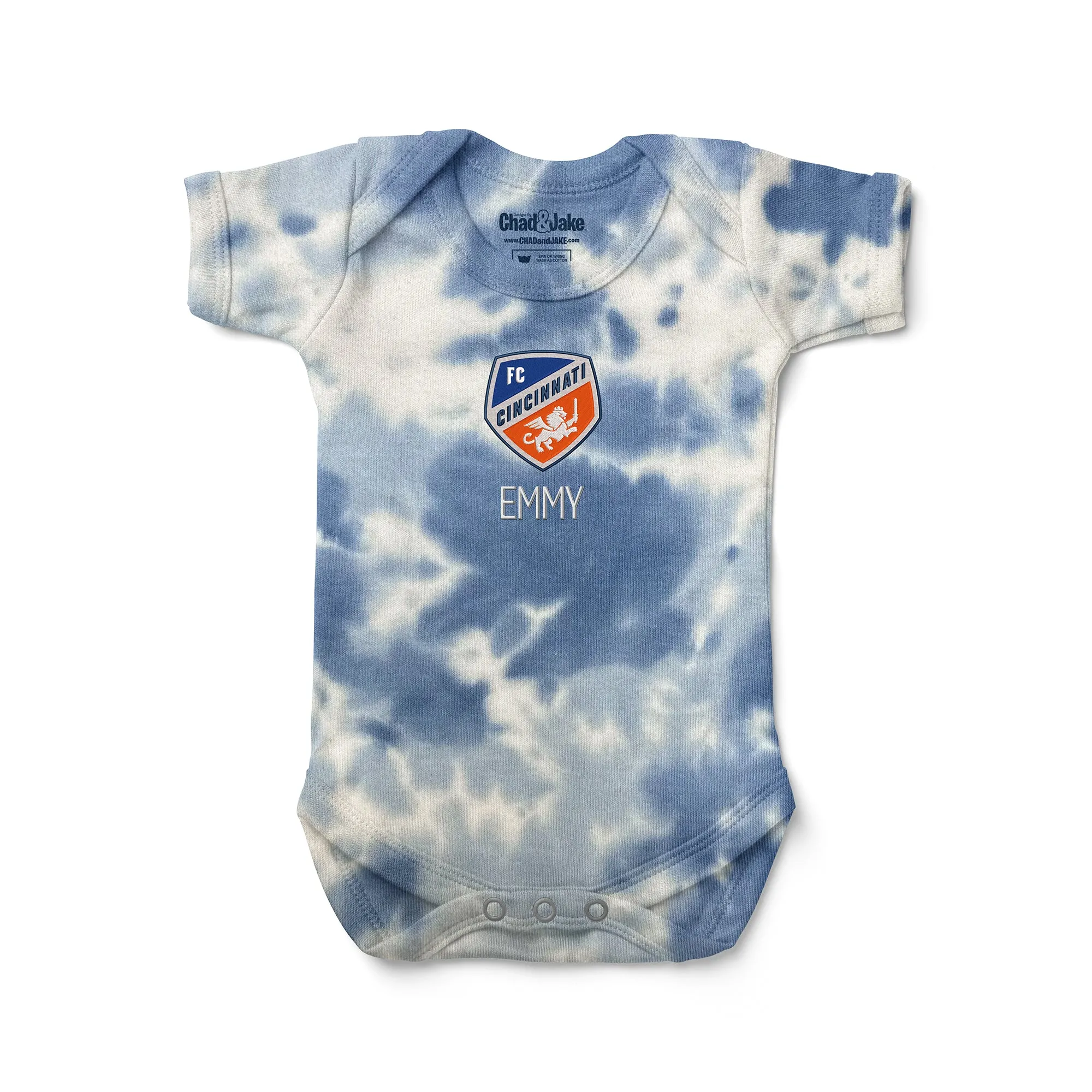 Personalized Tie Dye FC Cincinnati Bodysuit