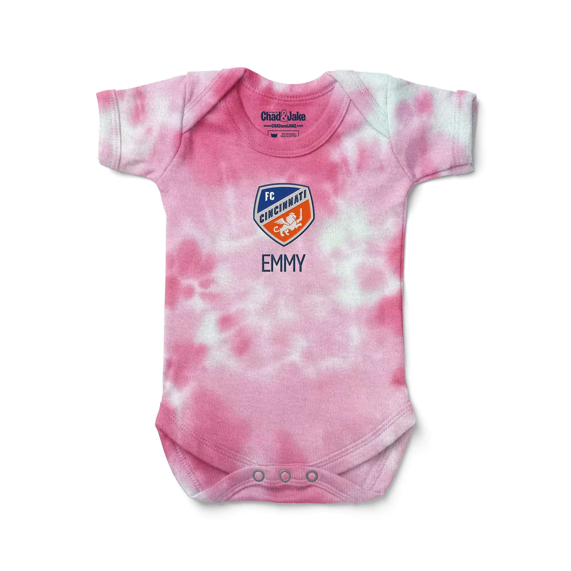 Personalized Tie Dye FC Cincinnati Bodysuit