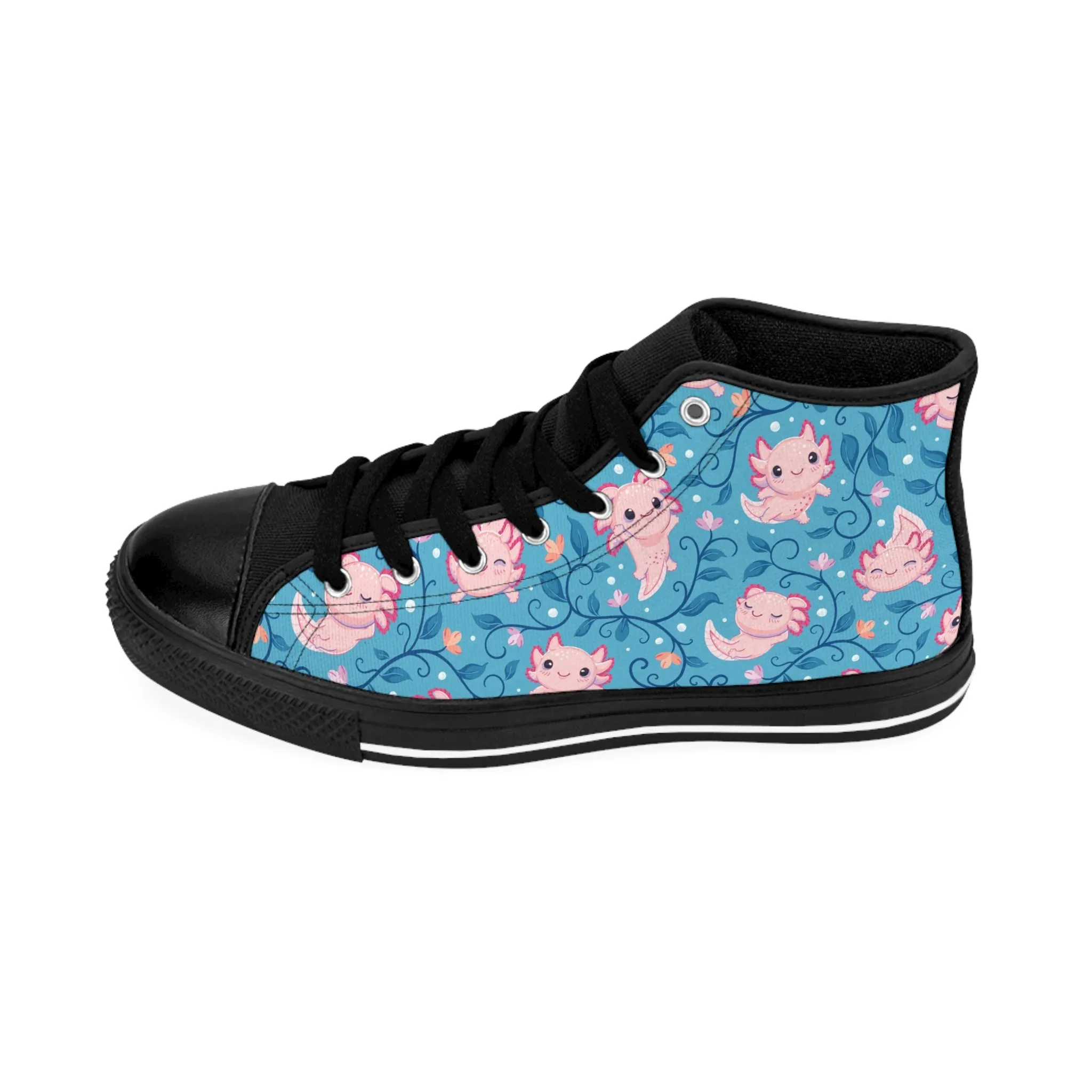 Pink Axolotl Women's Classic Sneakers