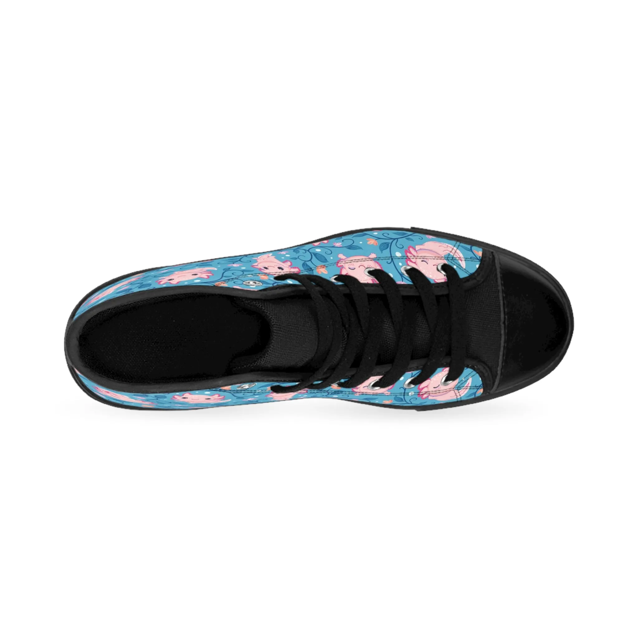 Pink Axolotl Women's Classic Sneakers