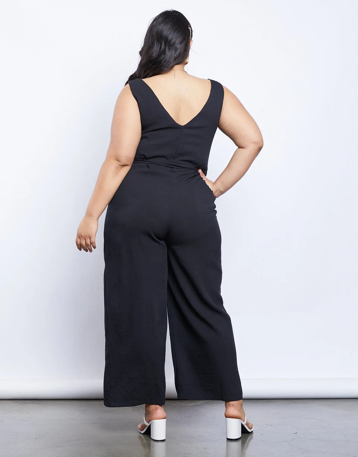 Plus Size Jetsetter Button Up Jumpsuit