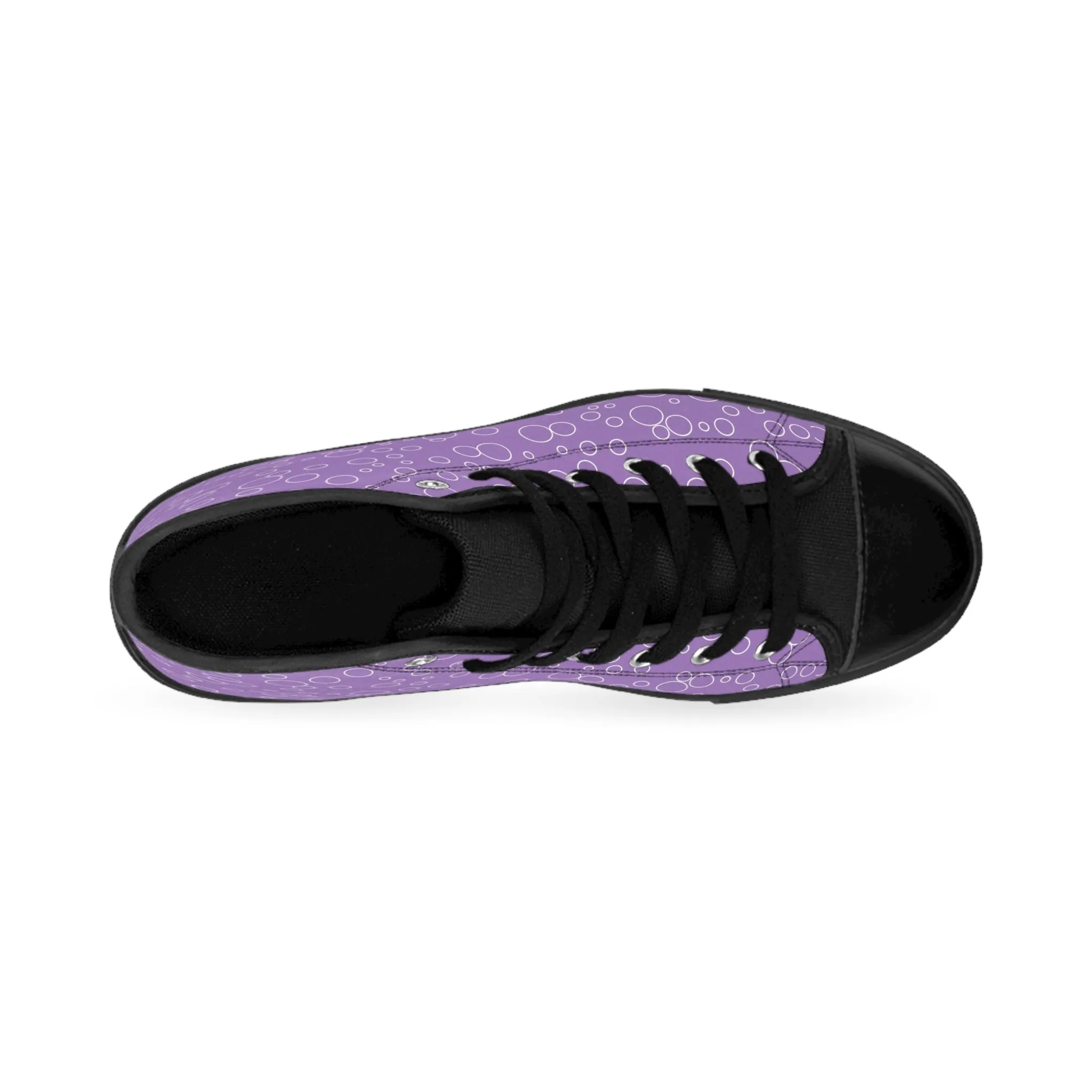 Purple Bubbles Women's Classic Sneakers