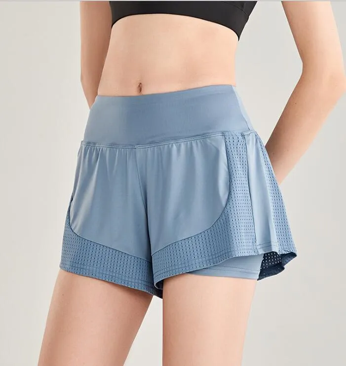 Quick Dry Loose Running Shorts 2-in-1 Gym