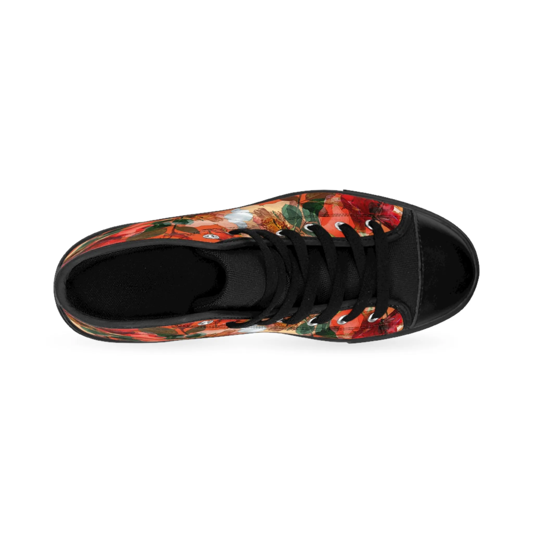 Red Roses Women's Classic Sneakers