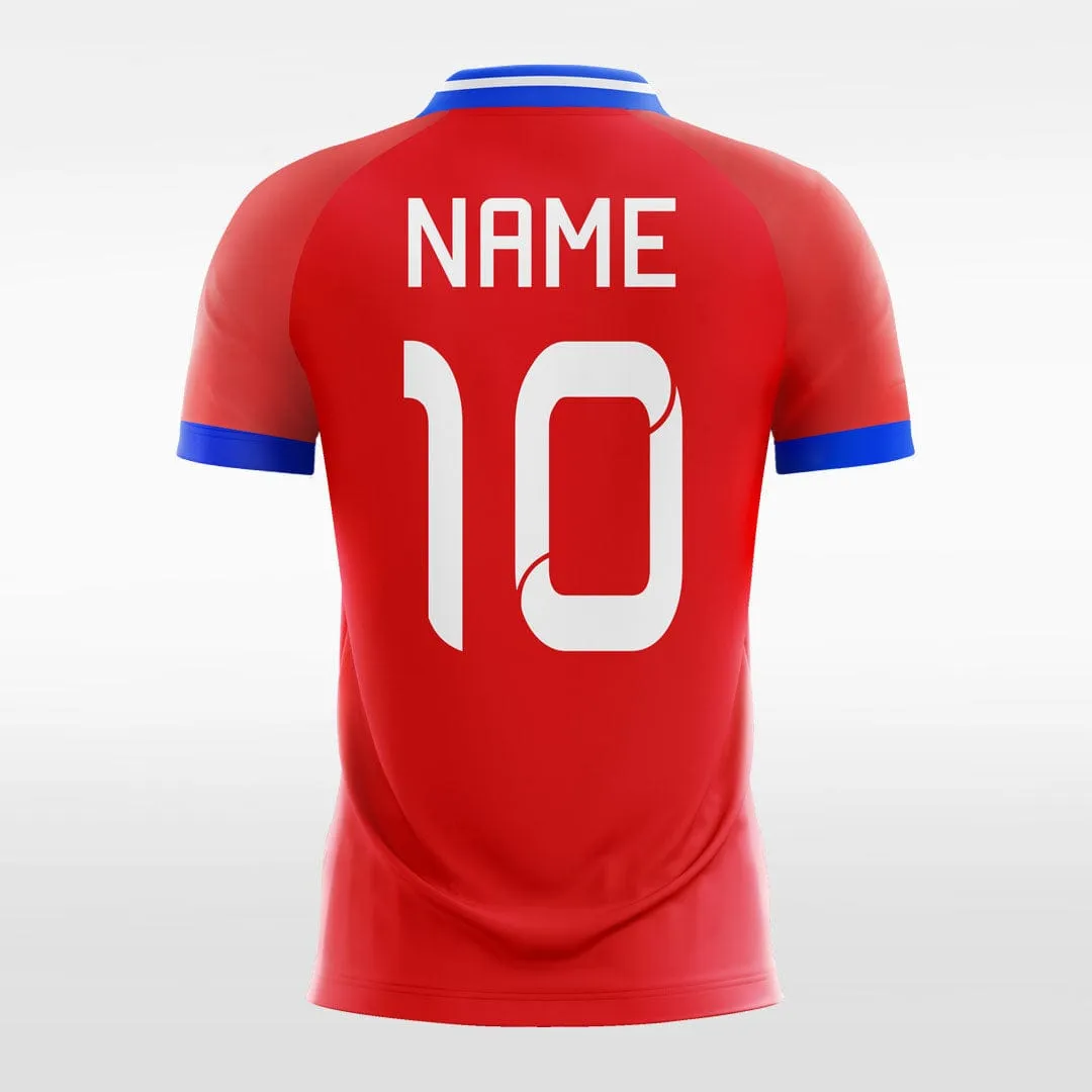 Red Twill - Women Custom Soccer Jerseys Design V-neck