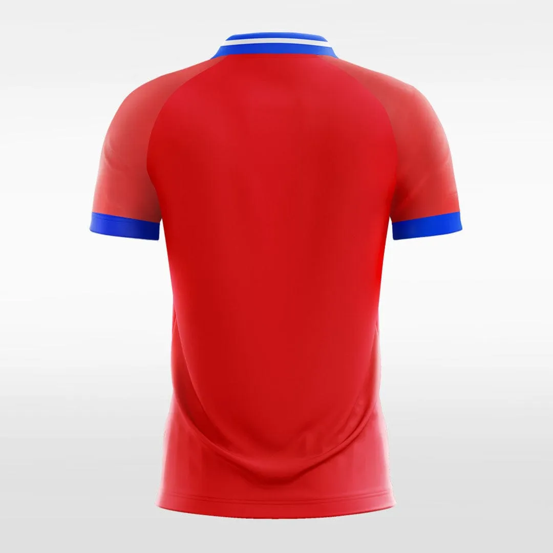 Red Twill - Women Custom Soccer Jerseys Design V-neck