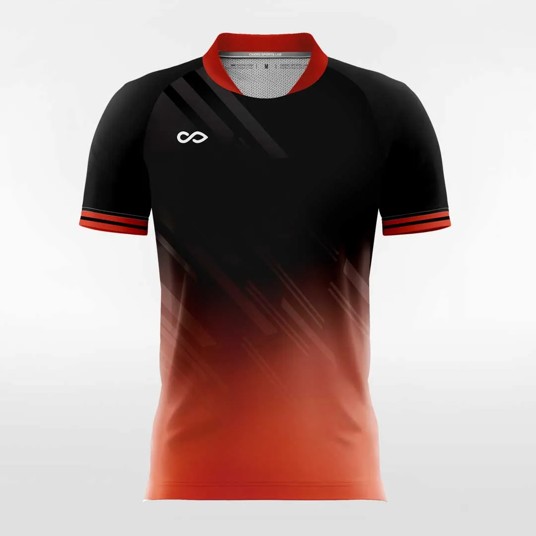 Retro Gradient - Women Custom Soccer Jerseys Design Orange