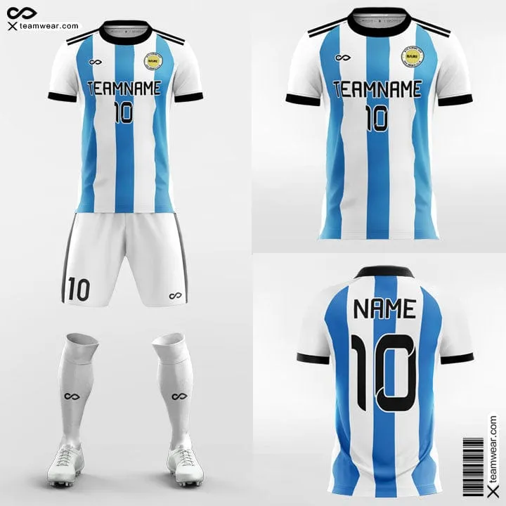 Retro Striped- Custom Soccer Jerseys Kit Sublimation for High School