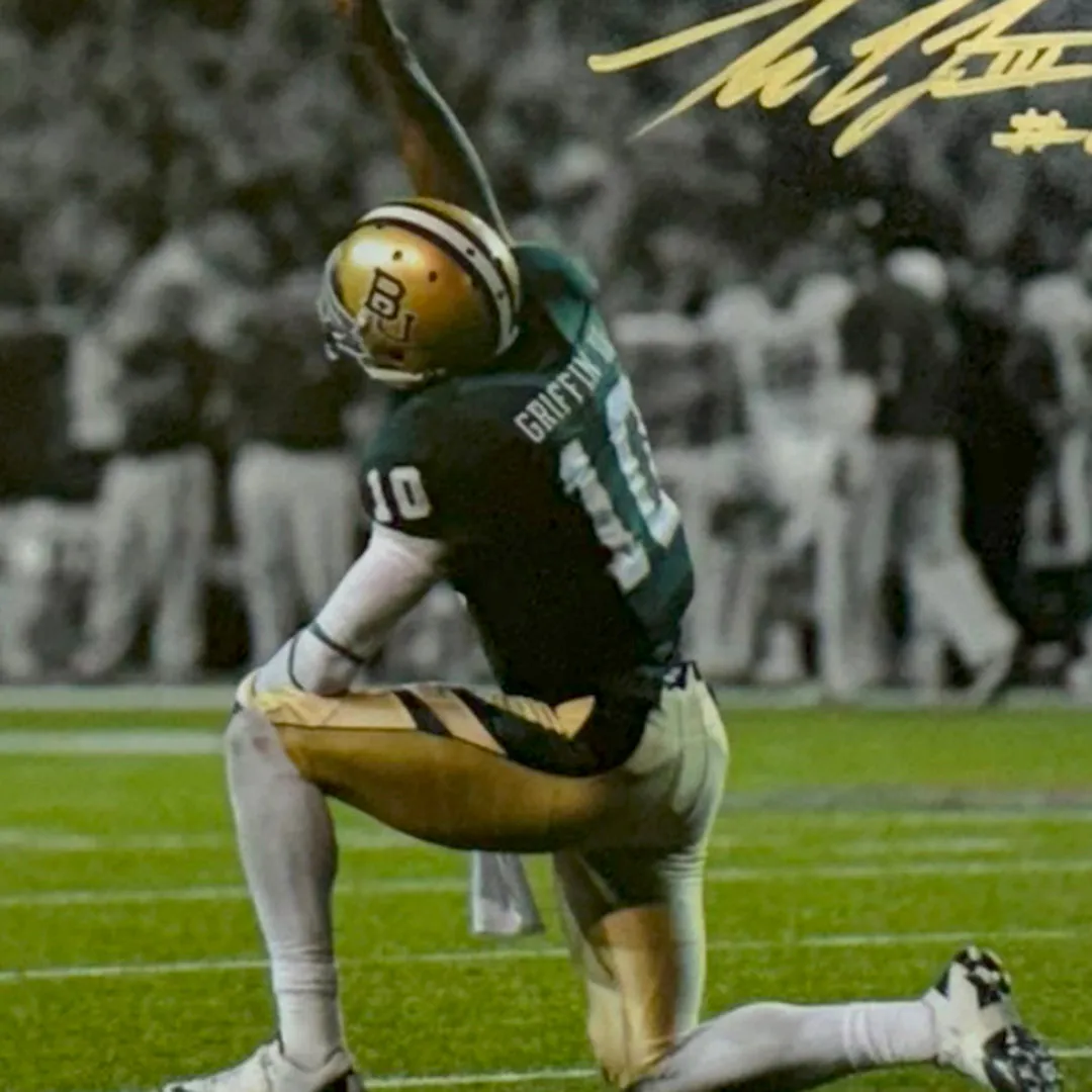 RGIII Hand Signed & Framed Baylor 8x10 Football Photo