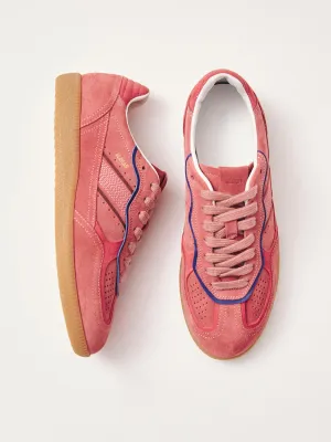 Rife Pink Leather Sneakers