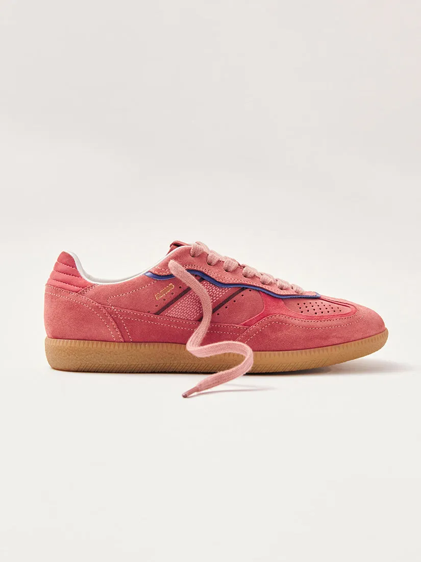 Rife Pink Leather Sneakers