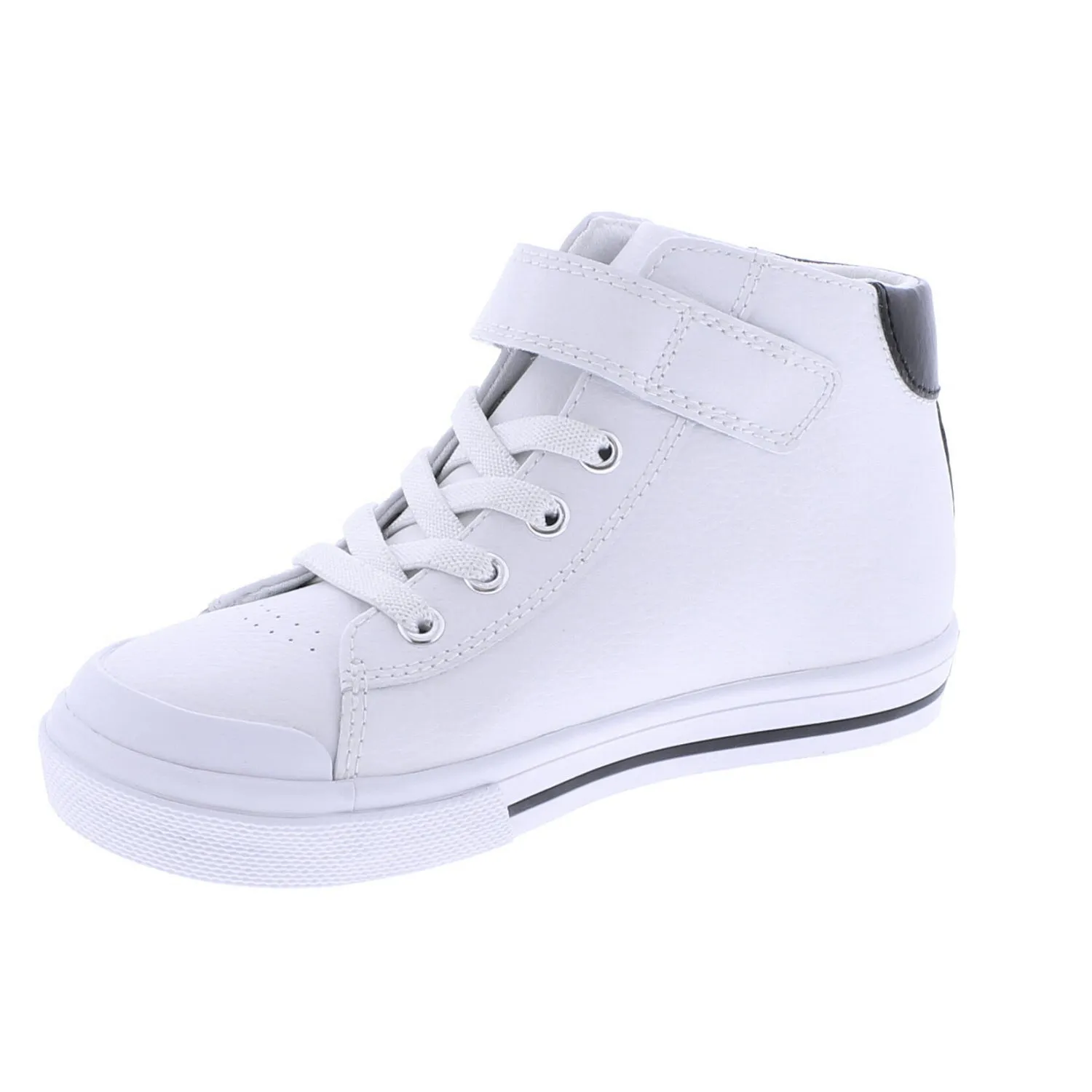 RILEY - V105-101 - White/Black Leather